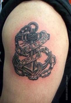 Anchor Biceps Tattoo