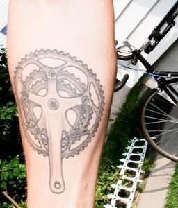Bicycle Chainring Tattoo