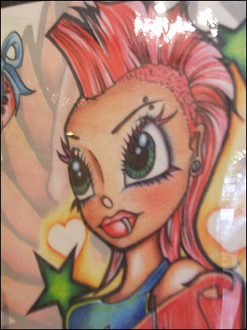 Funky Cartoon Tattoo