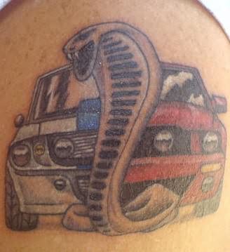 Car & Snake Tattoo