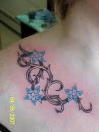 Vine Tattoo Design For Girls