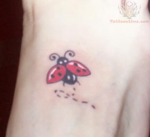 Bug Tattoo for Foot