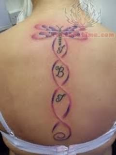 Irish Tattoo On Upper Back