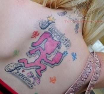 Awesome Juggalo Tattoo on Back