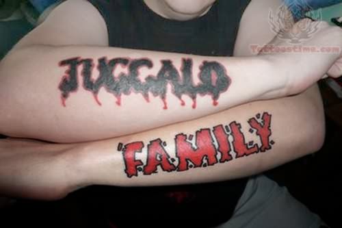 Juggalo Family Tattoos On Arm