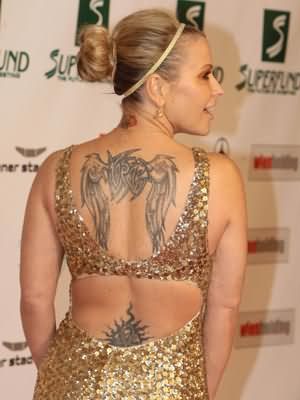 Angel Wings Tattoo On Back