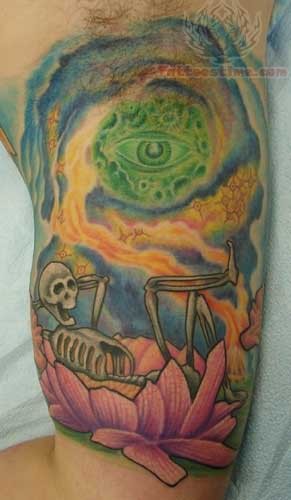 Hippie Tattoos On Biceps