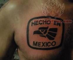Mexico Tattoo On Chest