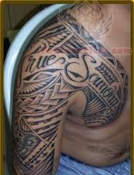 Samoan Upper Shoulder Tattoo