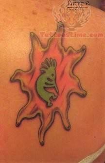 Native American Tattoo On Back