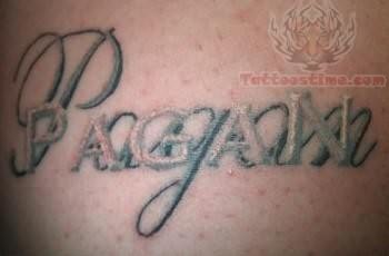 Pagan Words Tattoo