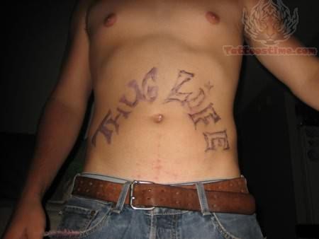 Thug Life tattoo For Men