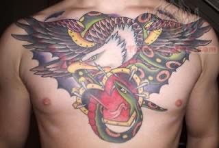 Sacred Heart Snake Tattoo