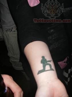 Soldier Tattoo On Wrist