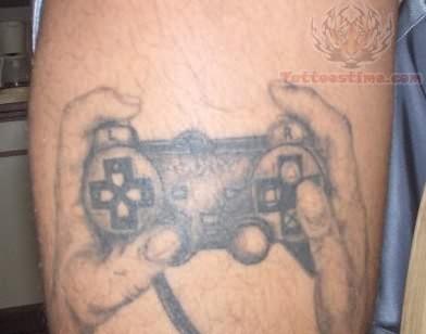 Game Remote Tattoo On Arm