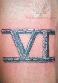 Roman Number Tattoo