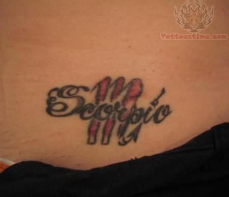 Scorpio Tattoo Symbol