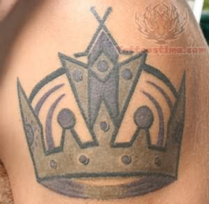 King Crown Tattoo On Shoulder