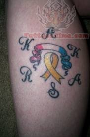 Banner And Ribbon Tattoo