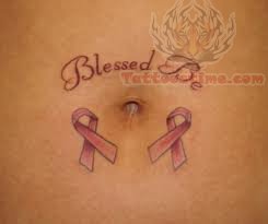 Blessed Be Breast Cancer Tattoo