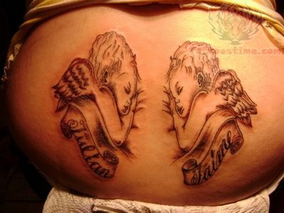 Baby Angel Tattoo Design
