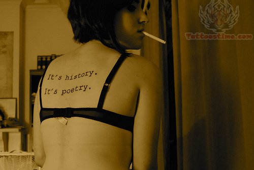 History Poetry – Literary Tattoo
