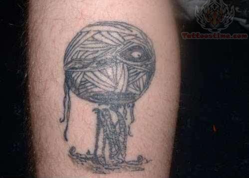Mummy Boy Head Tattoo