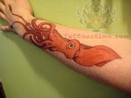 Sea Creature Tattoo On Arm