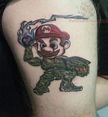 Amazing Mario Tattoo