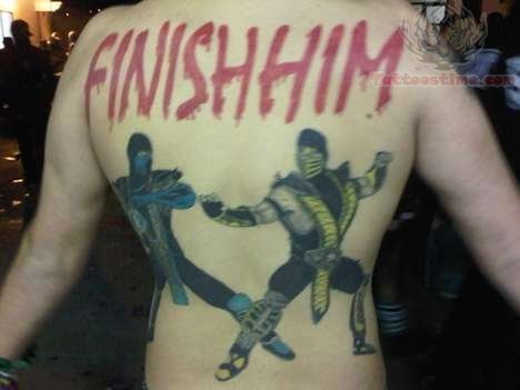 Best Video Game Tattoo On Back