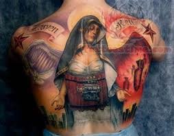 Full Back Wildlife Tattoo