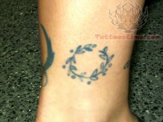 Olympic Garland Tattoo On Ankle