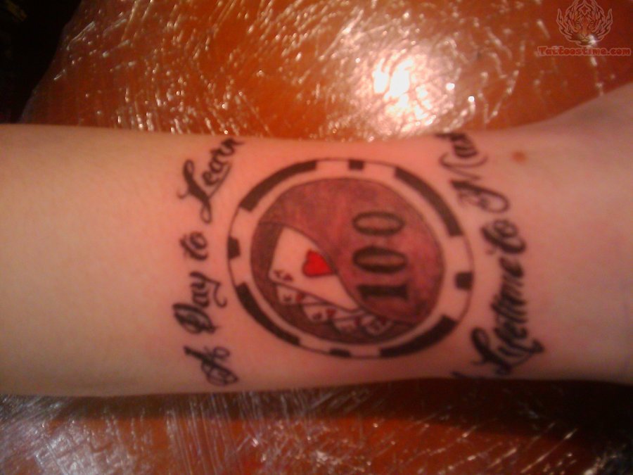 Poker Chip Tattoo