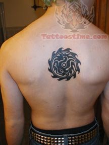 Back Body Circle Tattoo
