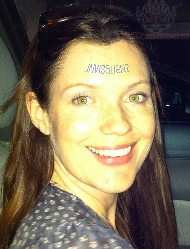 Question Forehead Tattoo
