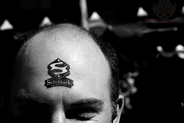 SwitchBack Forehead Tattoo