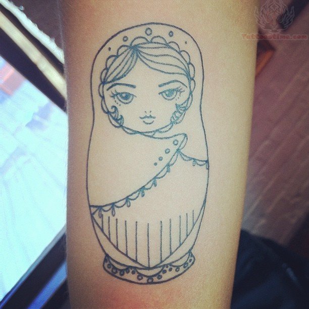 Simple Matryoshka Tattoo