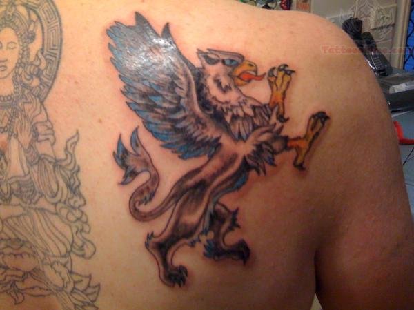 Religious Griffin Tattoo