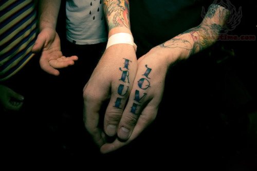 True Love Thumb Tattoo