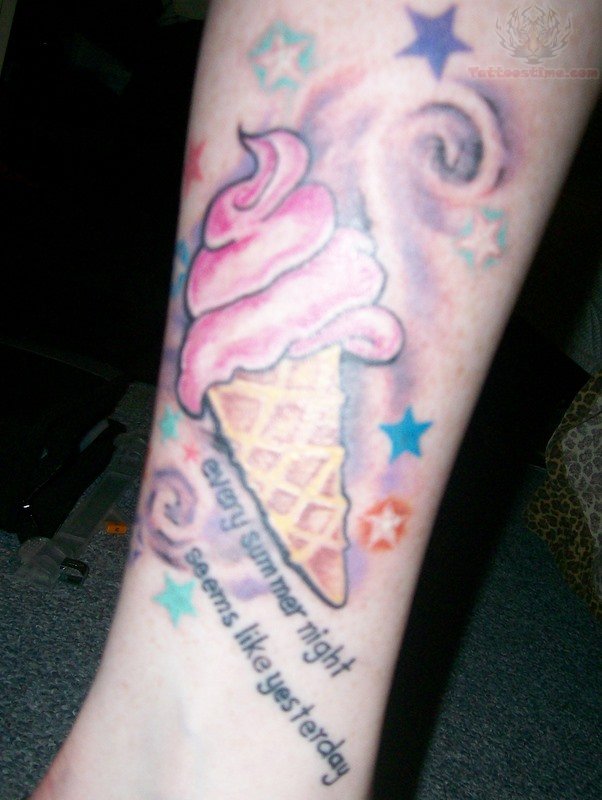 Summerr Night Ice Cream Tattoo