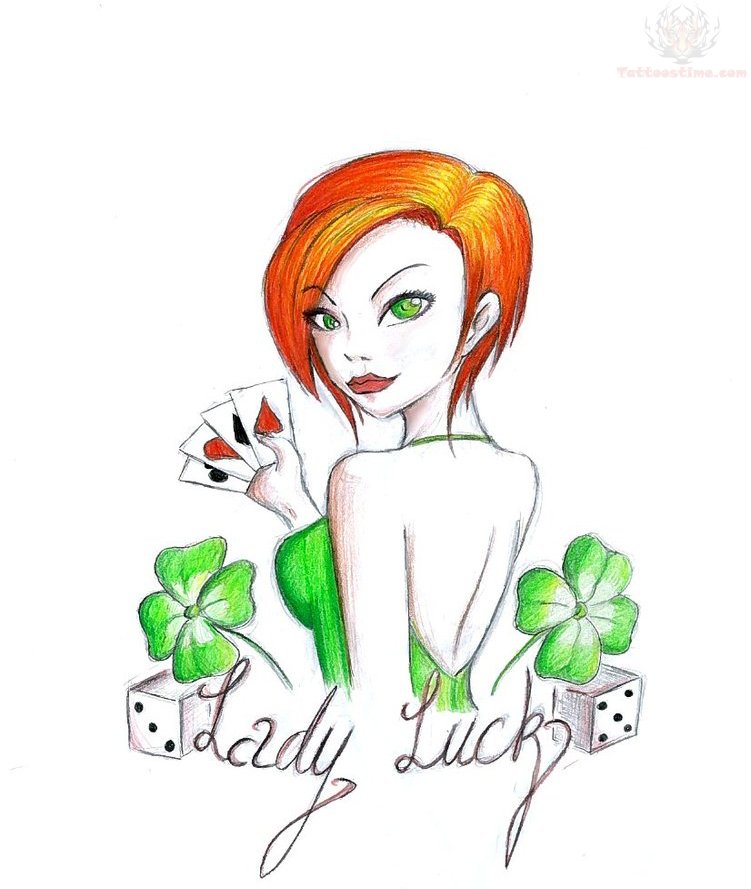 Lady Luck Tattoo Design