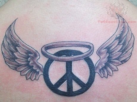 Winged Peace Tattoo