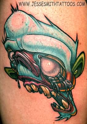 Zombie Head Tattoo