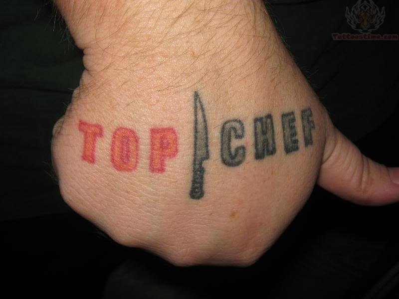 Top Chef Tattoo On Hand