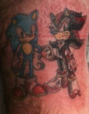 Sonic Couple Tattoo