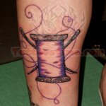 Spool And Needle Tattoo