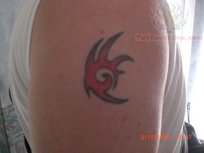 Tribal Color Sonic Tattoo