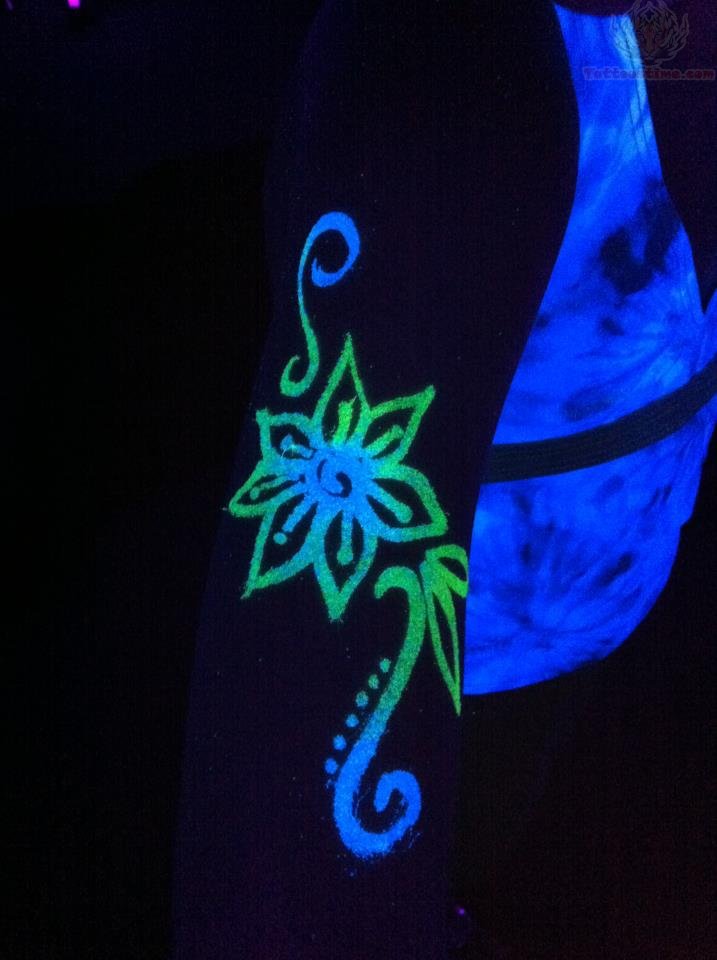 Ultra Violet Rays Glitter Tattoo