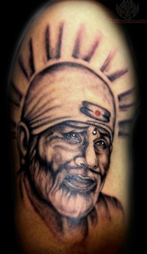 Charming Sai Baba Tattoo