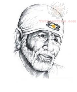 Sai Baba Tattoo Design
